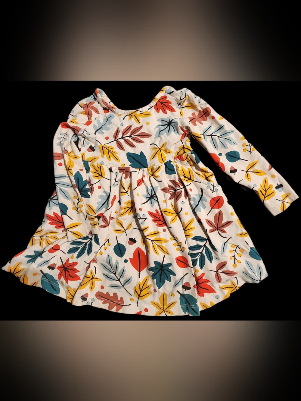 2t Hanna Andersson Fall Leaves Skater Dress